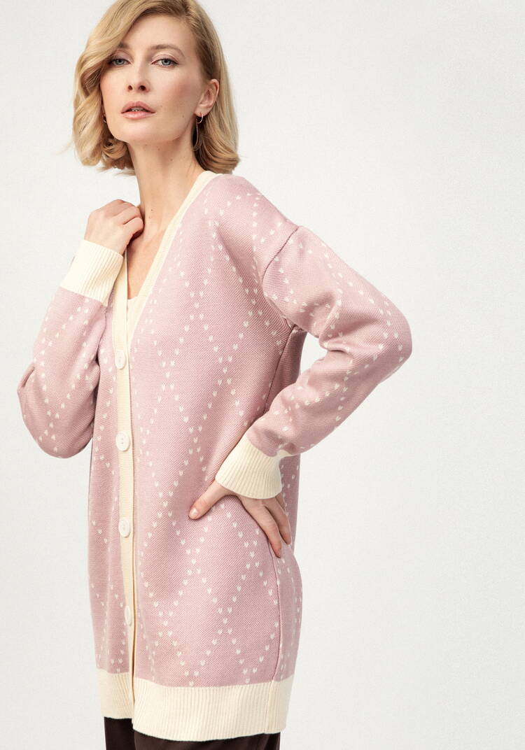 Кардиган с рисунком ромб шир.  750, рис. 15