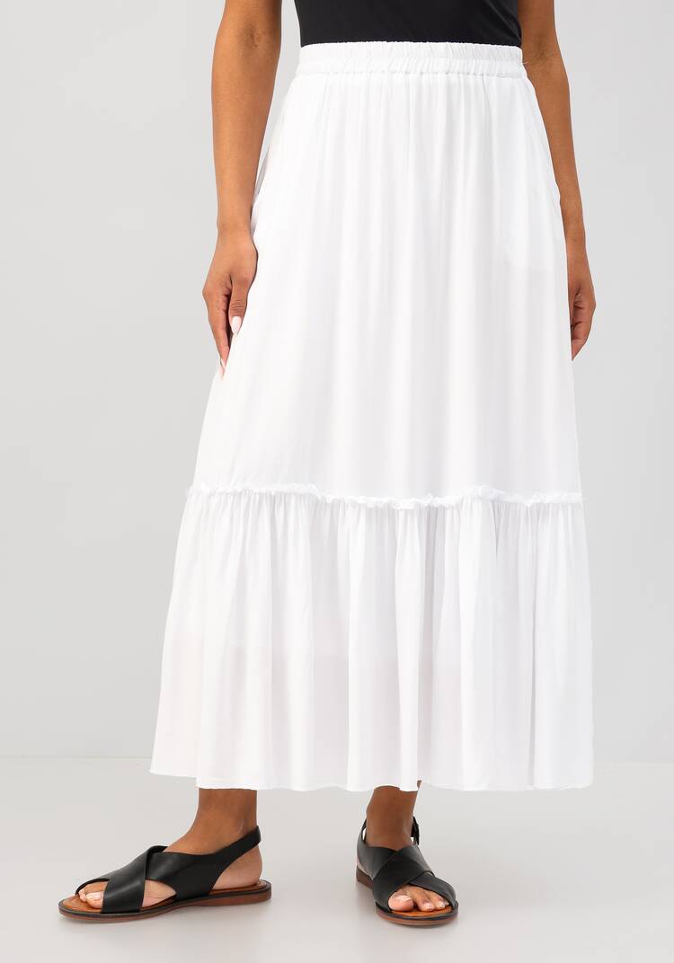 Юбка с воланом с резинкой на талии шир.  750, рис. 4