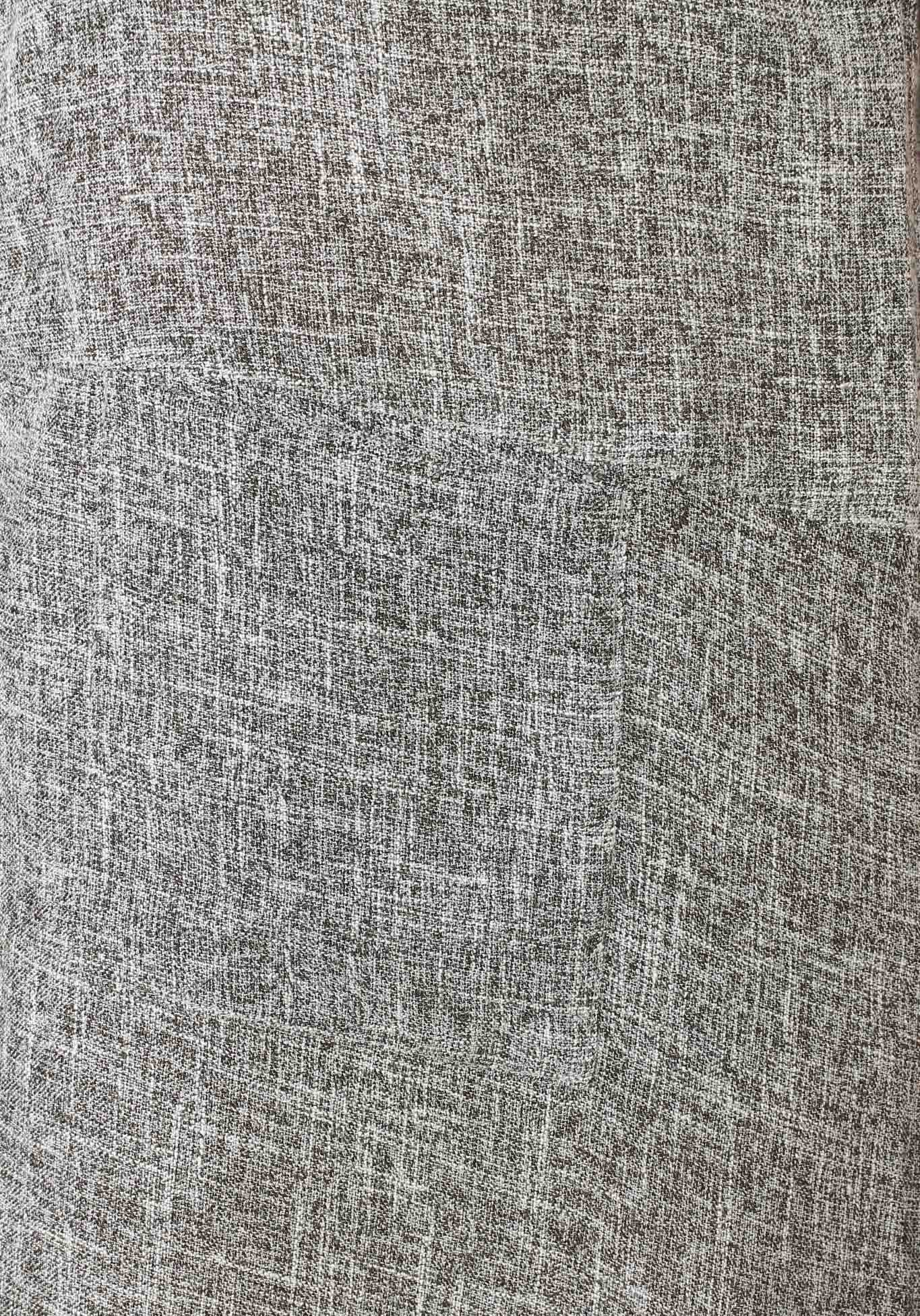 Сарафан прямого кроя с нашивными карманами Simple Story, размер 42, цвет светло-серый - фото 5