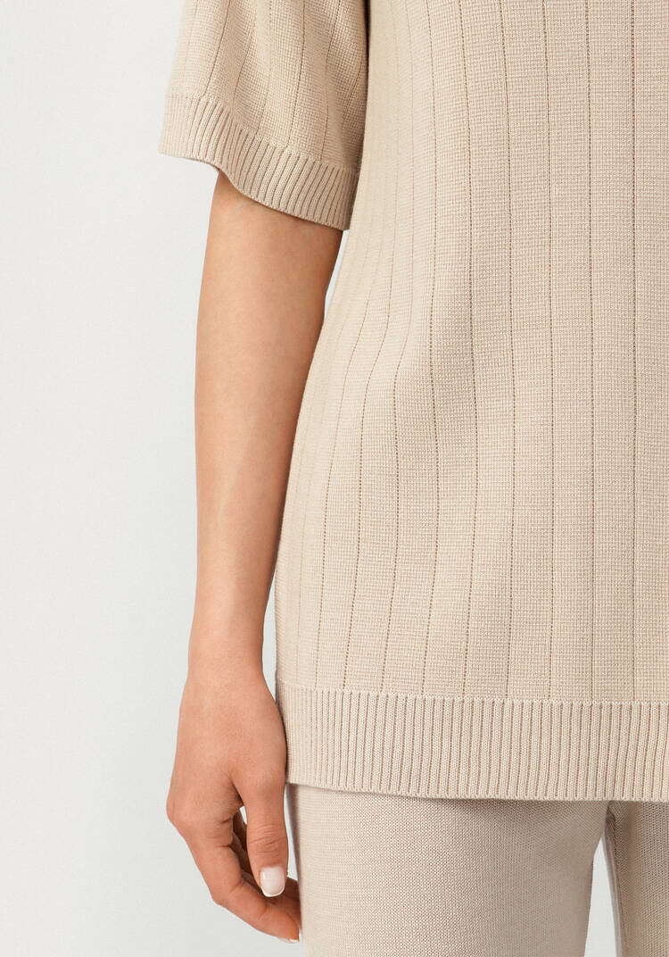 Поло удлиненное с вертикальной полосой шир.  750, рис. 6