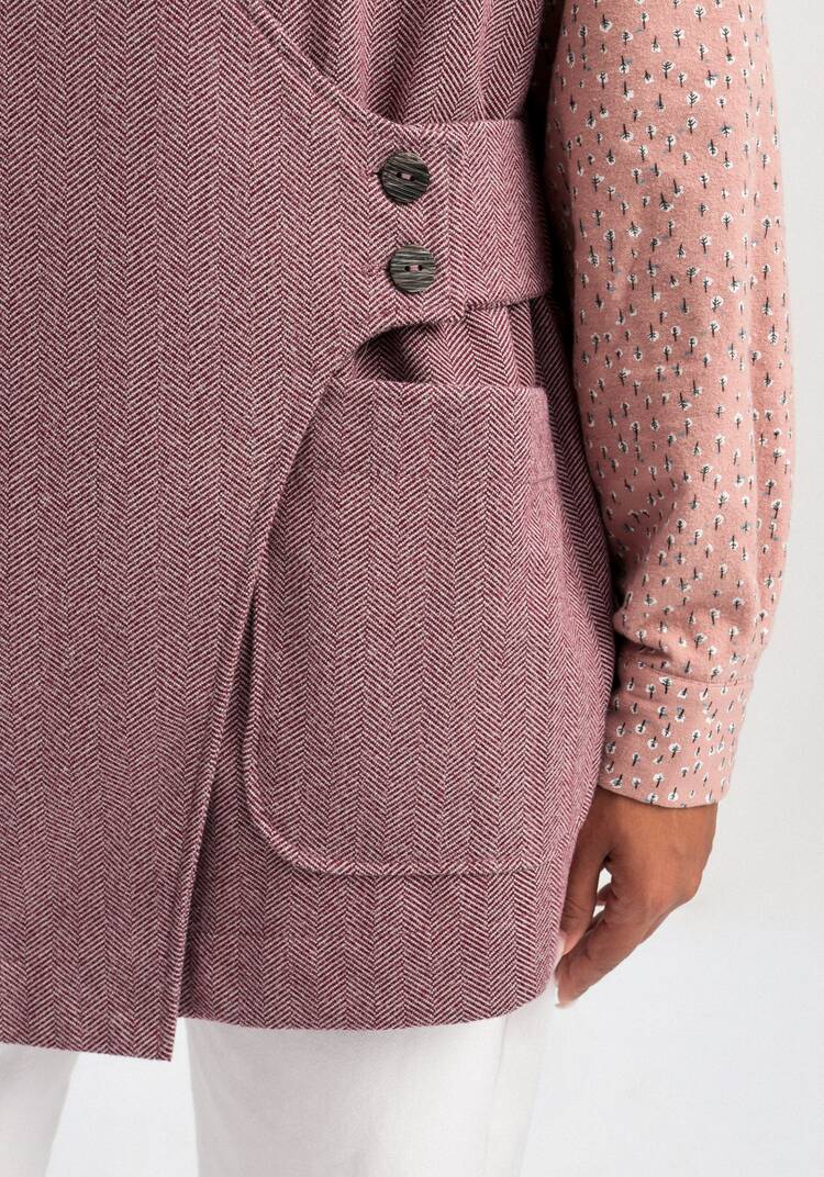 Жилет на запах свободного кроя шир.  750, рис. 25