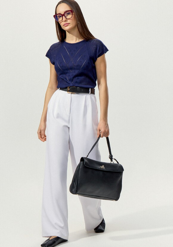 Футболка ажурная с графичным рисунком шир.  580, рис. 28