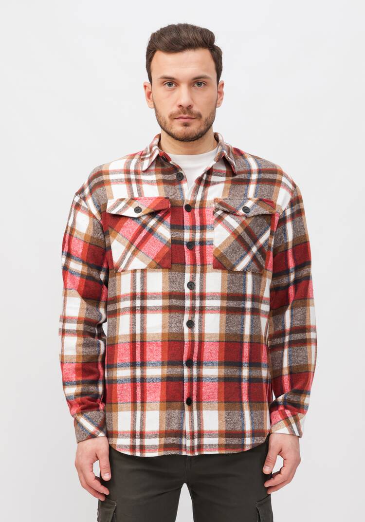 Рубашка хлопковая в клетку шир.  750, рис. 15