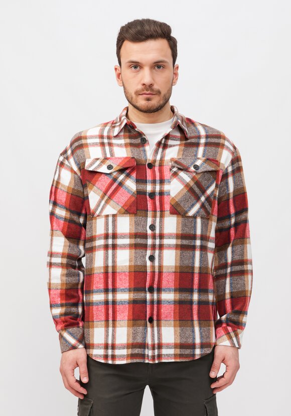 Рубашка хлопковая в клетку шир.  580, рис. 15