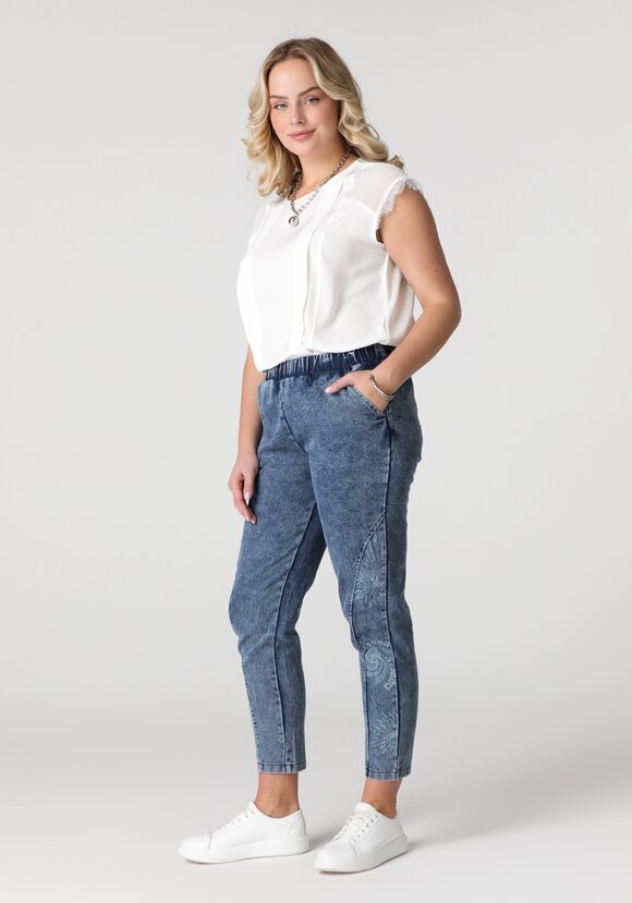 Джинсы Фриста с принтом шир.  580, рис. 2