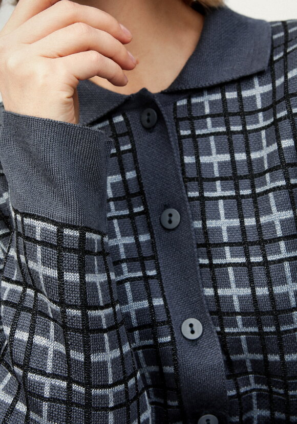Рубашка-джемпер с отложным воротником клетка шир.  580, рис. 16