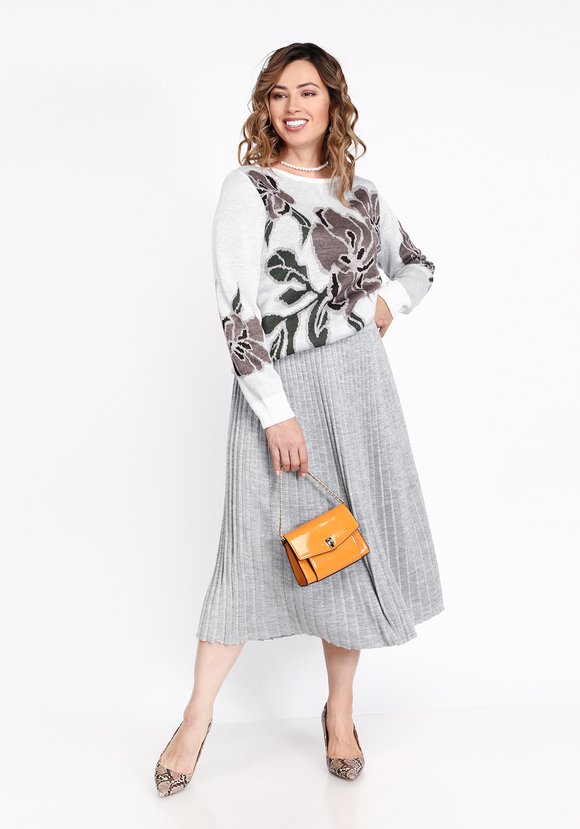 Юбка-плиссе с метанитью с поясом на резинке шир.  580, рис. 8