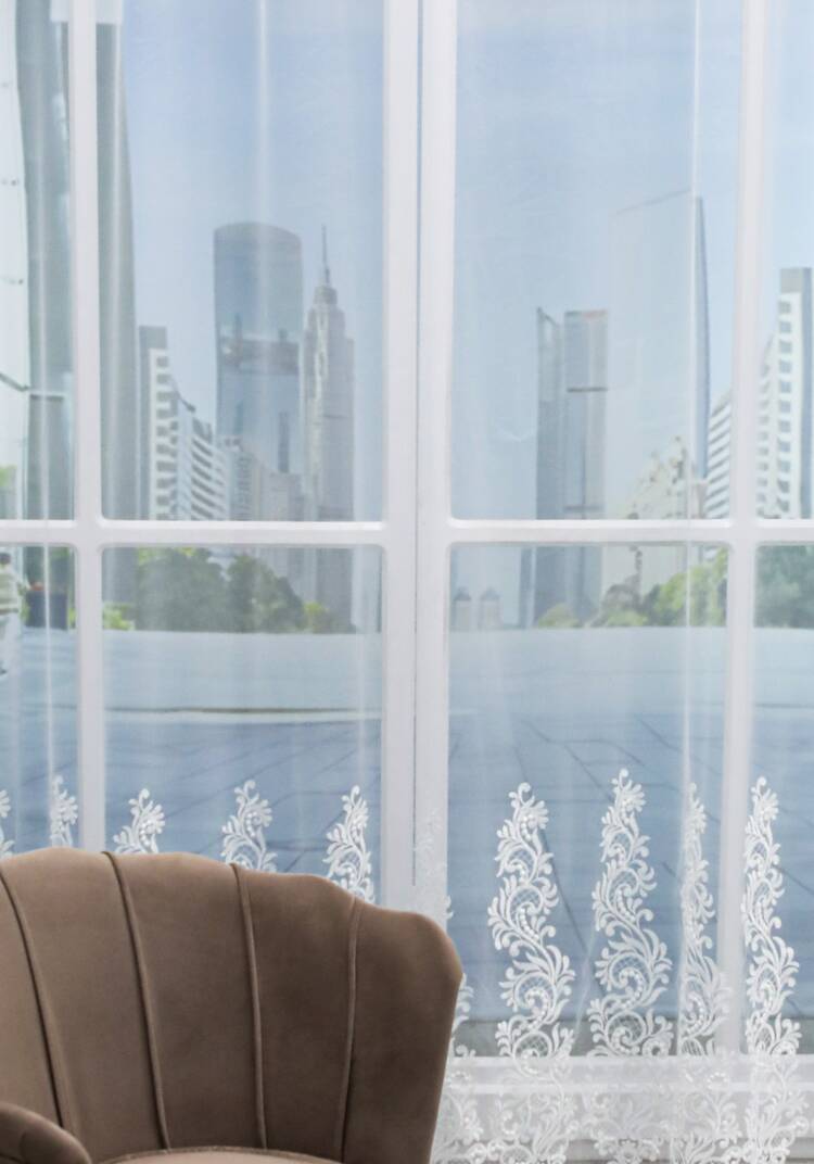 Тюль-сетка с вышивкой шир.  750, рис. 14