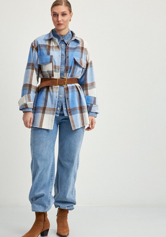 Рубашка фланелевая в клeтку шир.  580, рис. 2