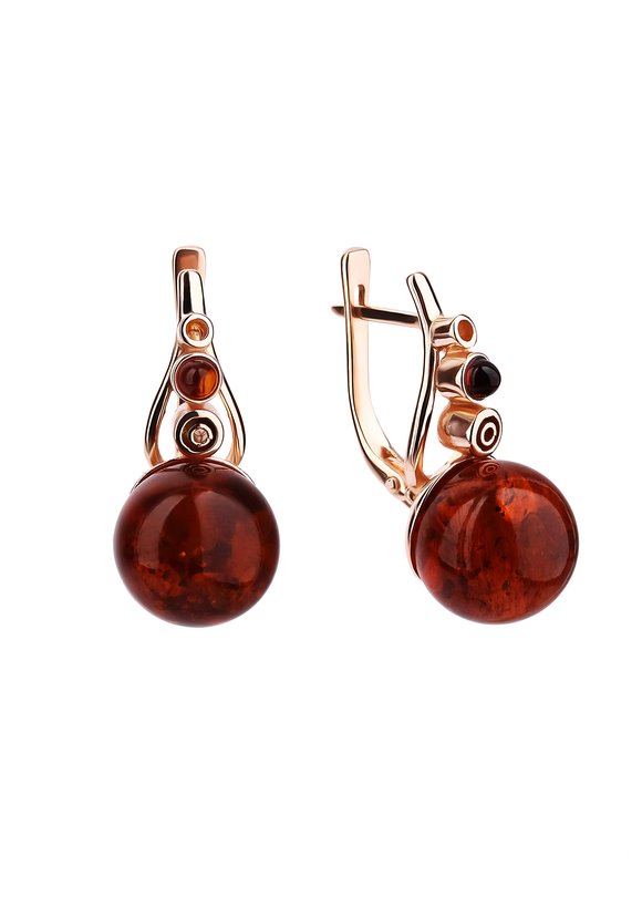 Серьги серебряные  Кристиана шир.  580, рис. 2