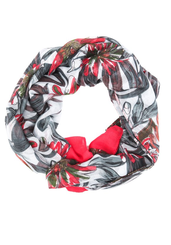 Палантин с флористическим принтом шир.  580, рис. 7