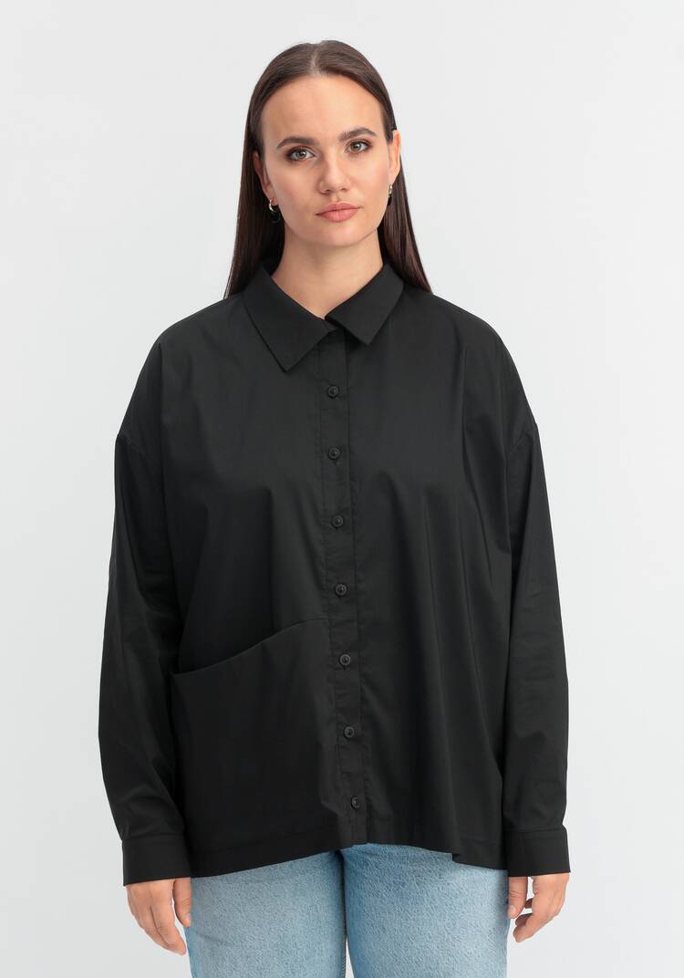 Рубашка с объемным карманом шир.  750, рис. 28