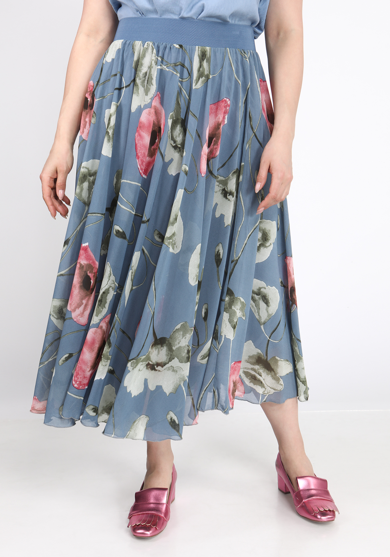 Юбка с цветочным принтом "София"