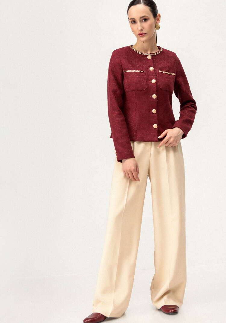 Пиджак из твида с декором шир.  750, рис. 7