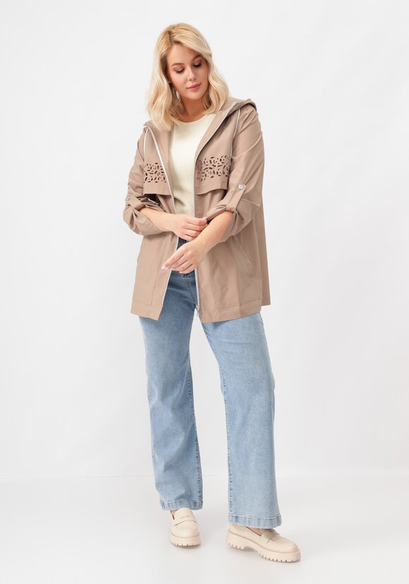 Ветровка с ажурной кокеткой шир.  580, рис. 8