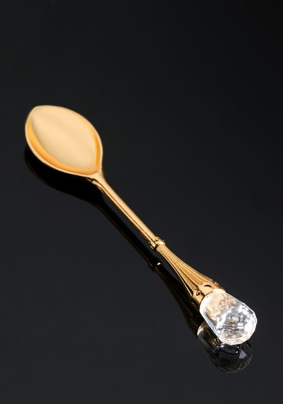 Икорница с ложкой Лебедь шир.  580, рис. 3