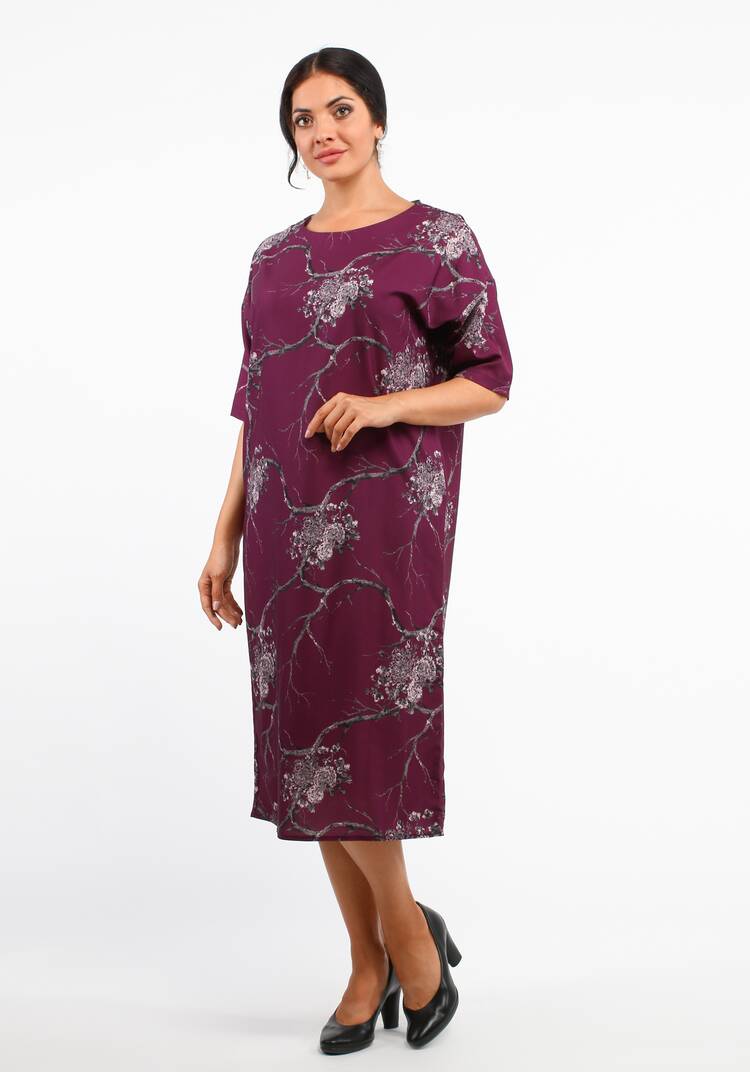 Платье свободного кроя с рукавом 1/2 шир.  750, рис. 7