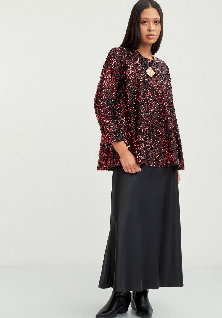 Блуза с мерцающими пайетками шир.  750, рис. 15