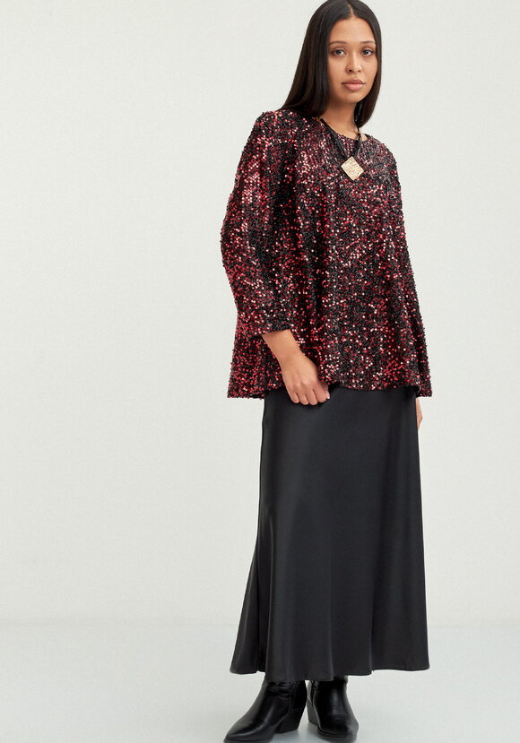 Блуза с мерцающими пайетками шир.  580, рис. 15