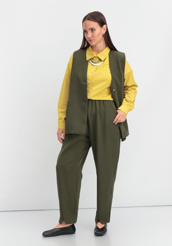 Брюки-бананы с разрезами шир.  580, рис. 8