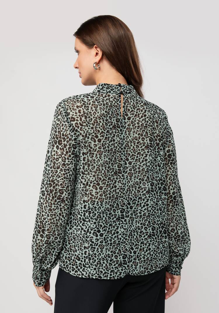 Блуза с принтом леопард шир.  750, рис. 3