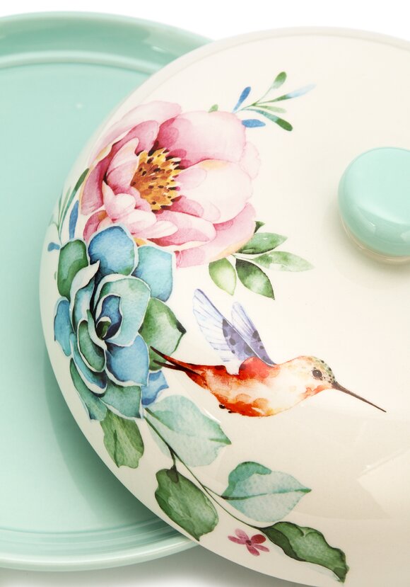 Блюдо с крышкой из доломитовой керамики шир.  580, рис. 4