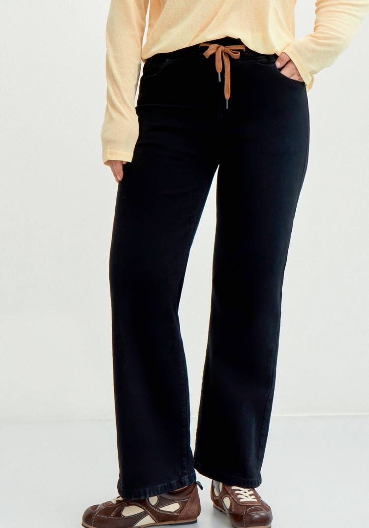 Джинсы утеплённые, широкие шир.  750, рис. 2