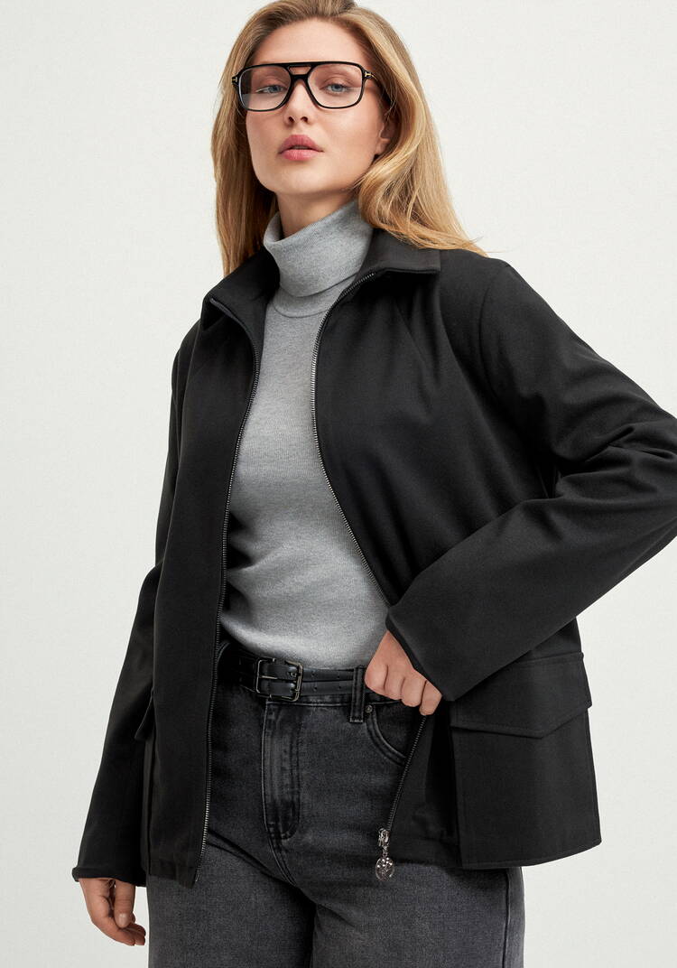 Жакет прямого силуэта на молнии шир.  750, рис. 9