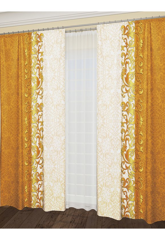 Комплект штор Шоколадное пралине шир.  580, рис. 3