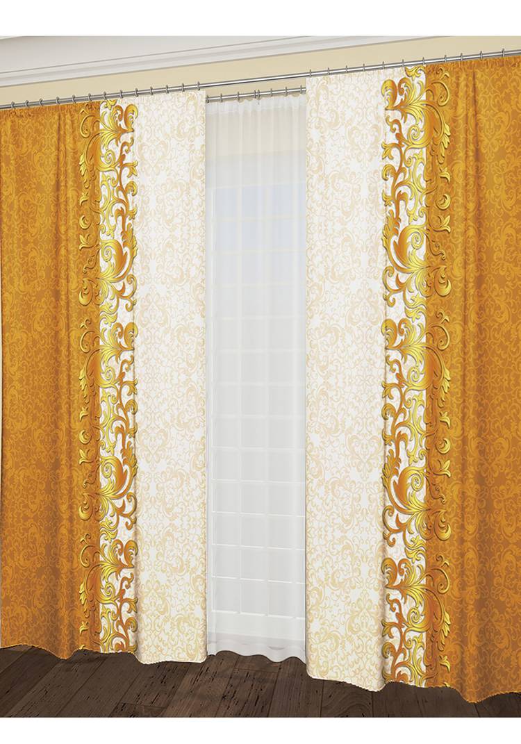 Комплект штор Шоколадное пралине шир.  750, рис. 3