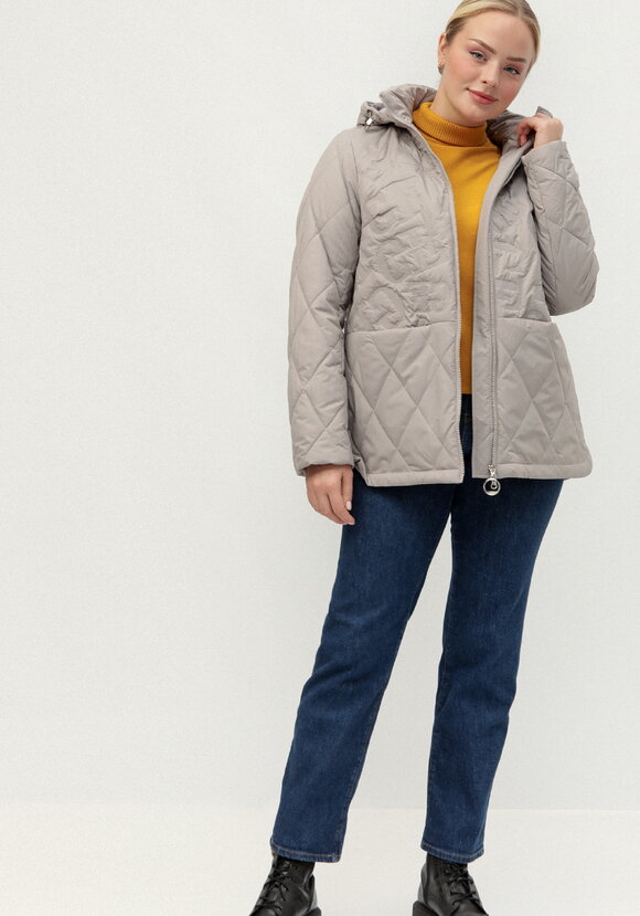 Куртка стеганая фактурная с капюшоном шир.  580, рис. 2