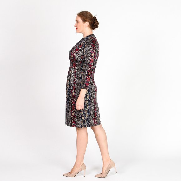 Платье с узорным принтом шир.  580, рис. 3