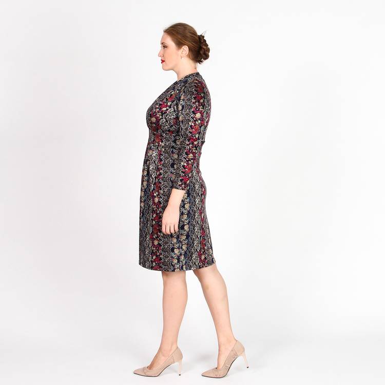 Платье с узорным принтом шир.  750, рис. 3