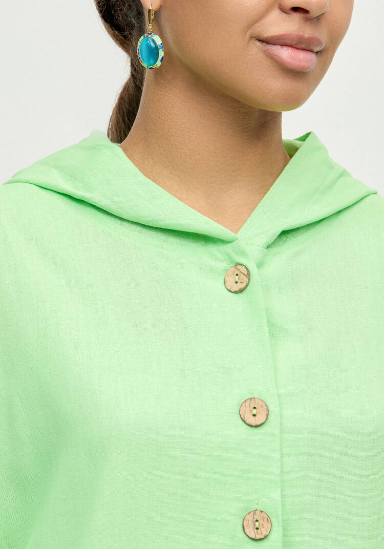 Блуза льняная с рукавами кимоно шир.  750, рис. 24