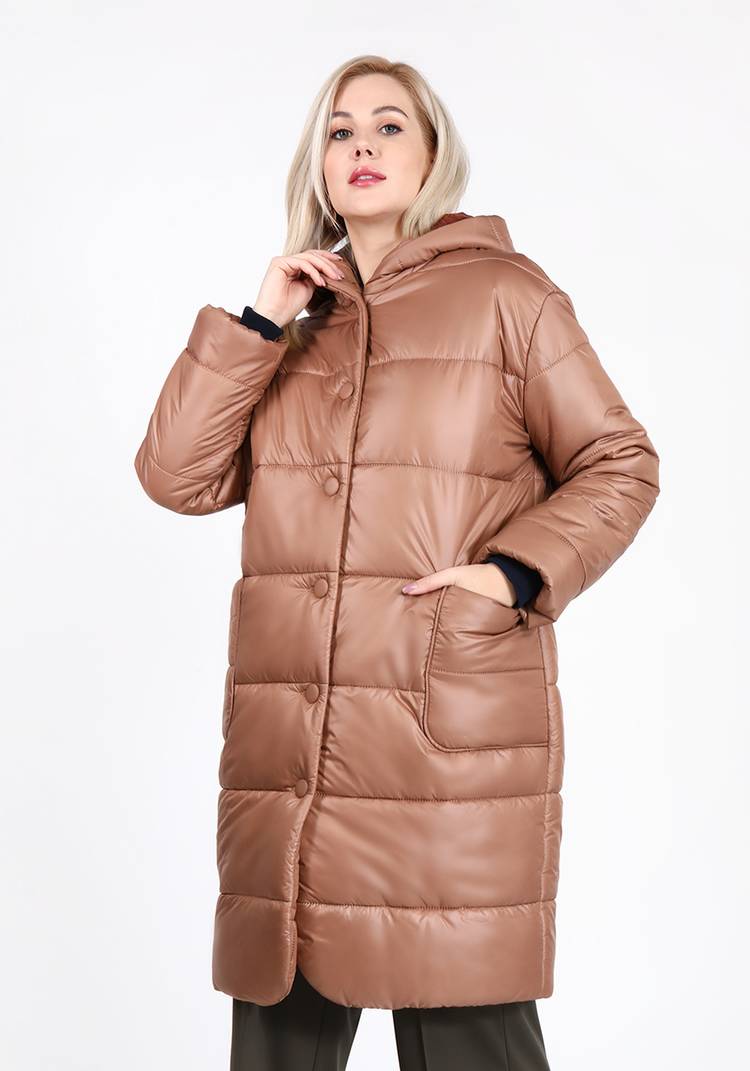 Пальто с горизонтальной стежкой шир.  750, рис. 5