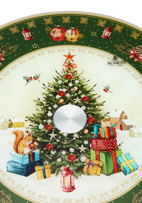 Тортовница вращающаяся Новогодняя коллекция шир.  580, рис. 3