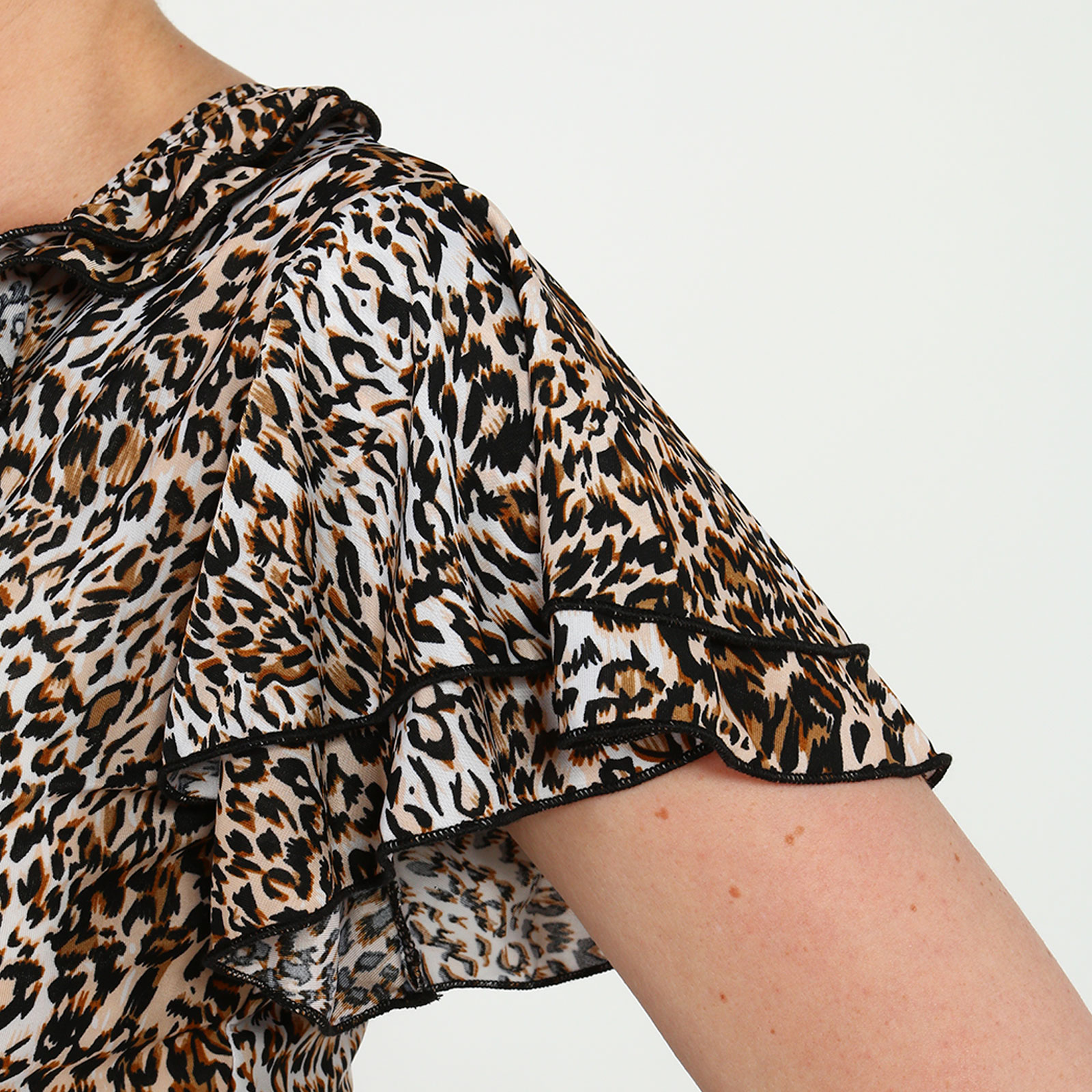 Платье-миди с леопардовым принтом Bianka Modeno, размер 56 - фото 6