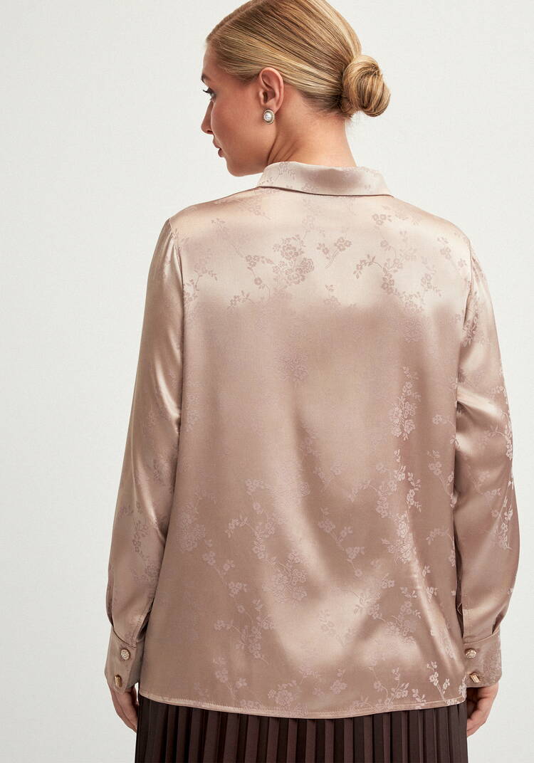 Блуза с жаккардовым принтом шир.  750, рис. 10