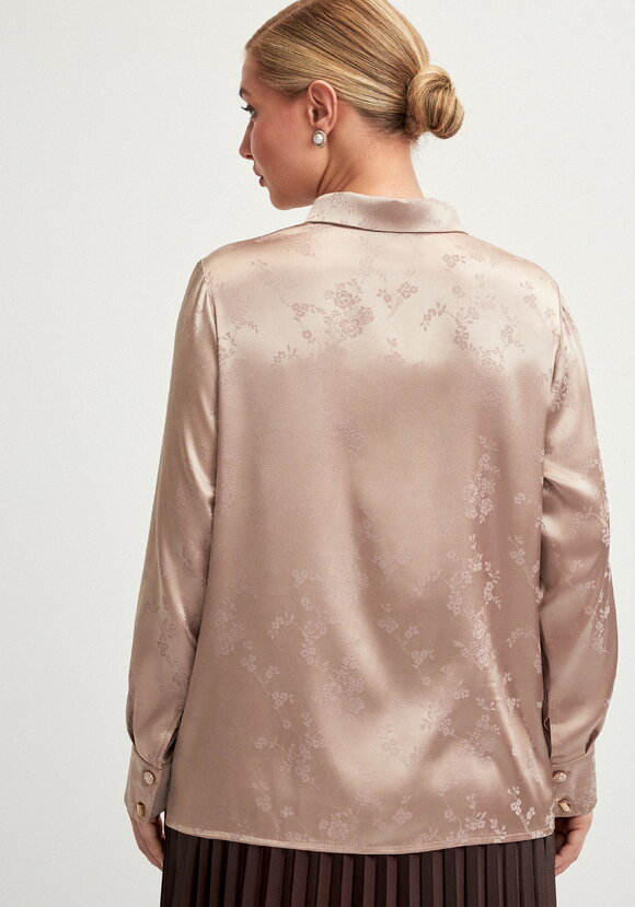 Блуза с жаккардовым принтом шир.  580, рис. 10