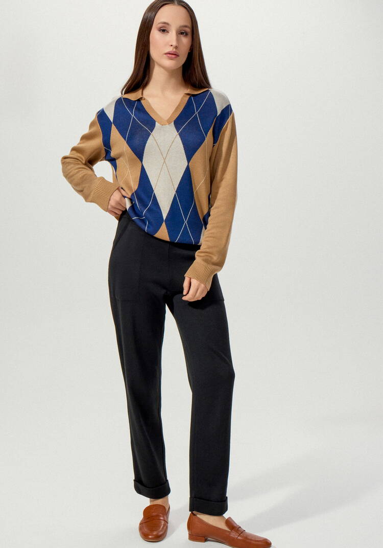 Брюки зауженные книзу шир.  750, рис. 35