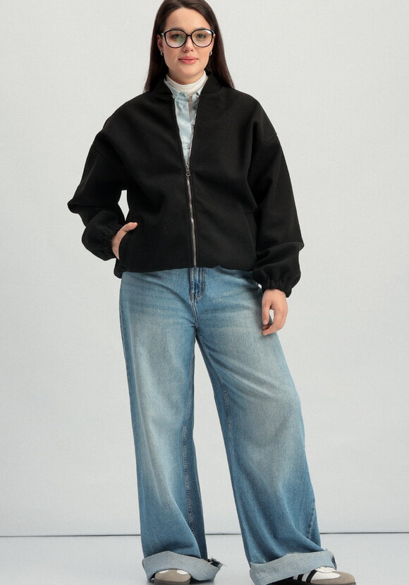 Бомбер свободного кроя на молнии шир.  580, рис. 26