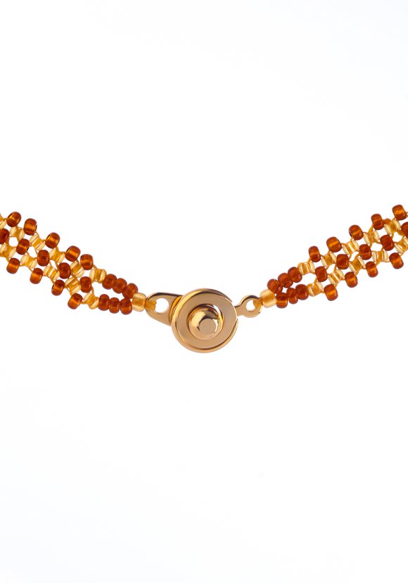 Колье Янтарные кружева шир.  580, рис. 2