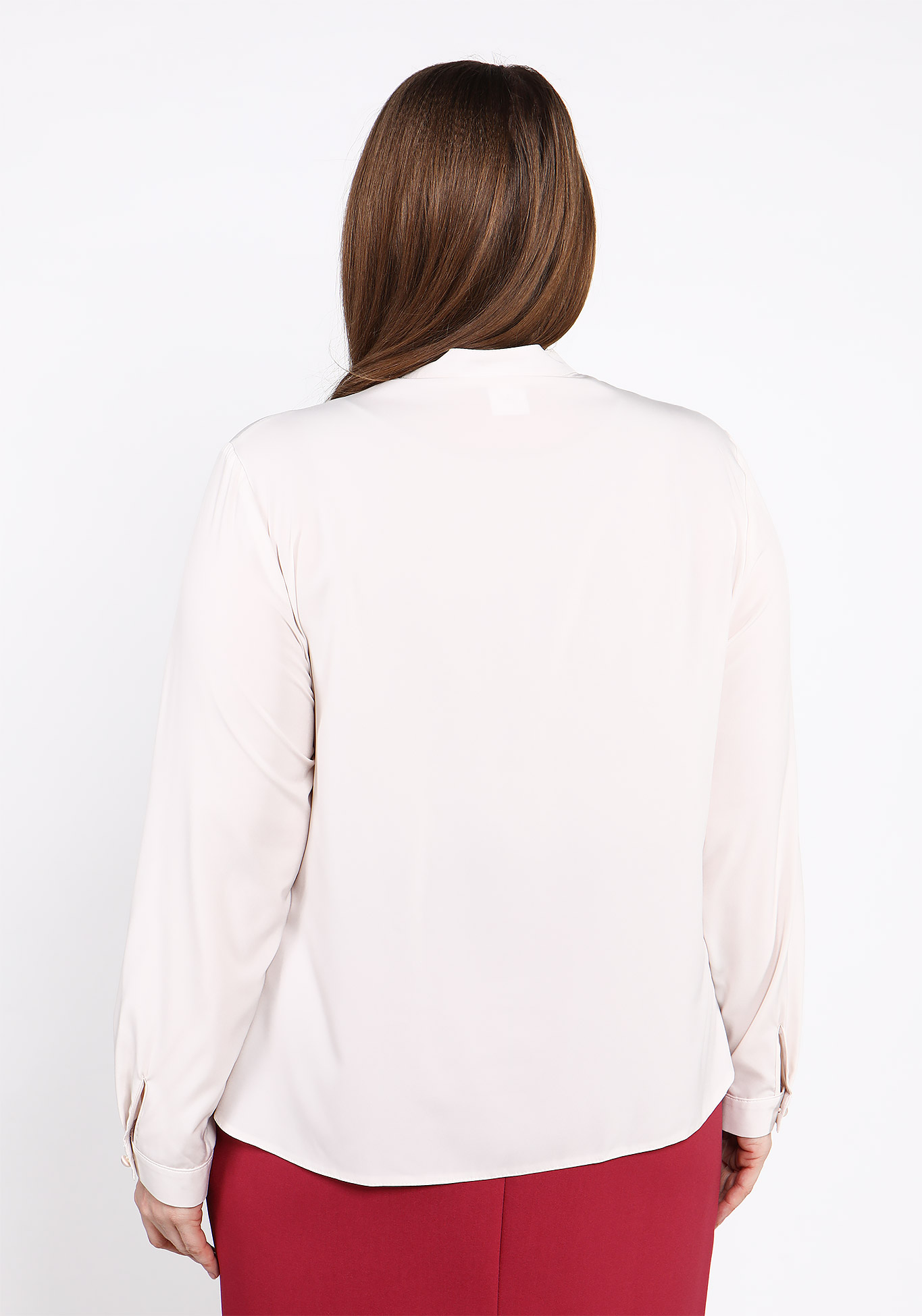 Блуза дизайнерская "Сильвия" Julia Weber, размер 50, цвет кремовый - фото 7