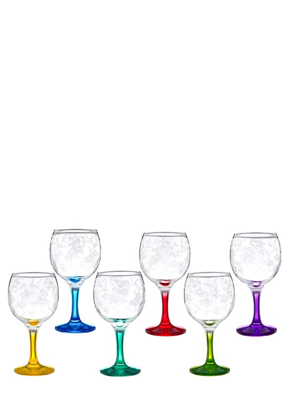 Набор из 6-ти цветных бокалов шир.  580, рис. 1