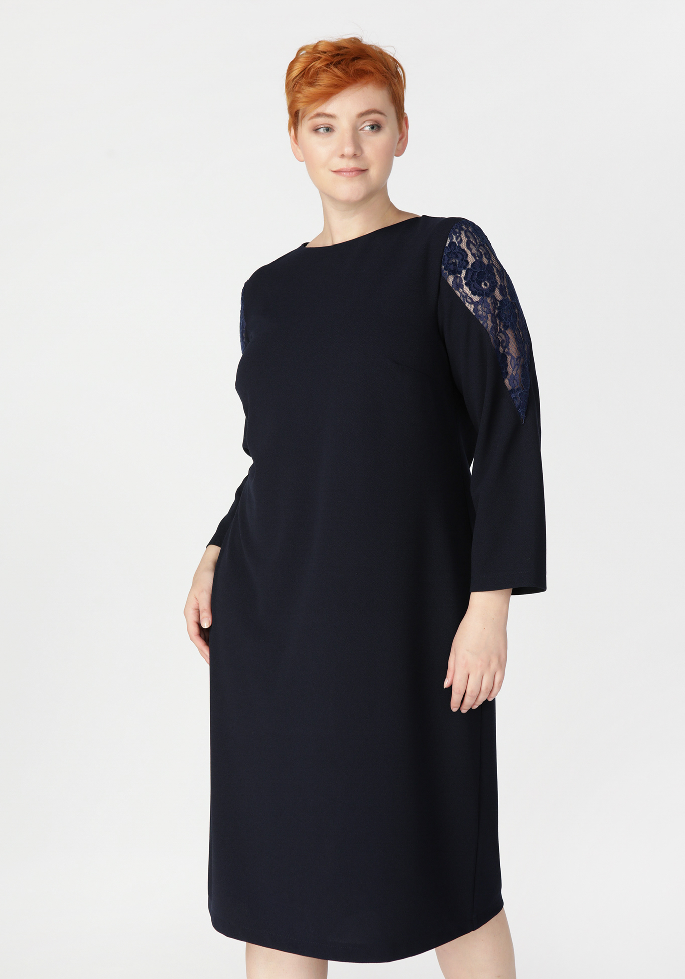Платье «Огненный взгляд» Bianka Modeno, размер 50, цвет синий - фото 2