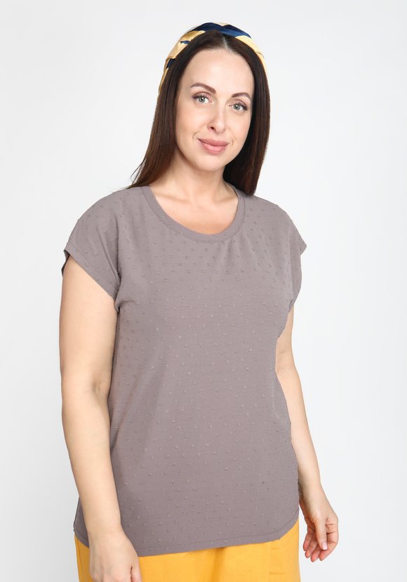 Топ однотонный со спущенным рукавом шир.  580, рис. 12