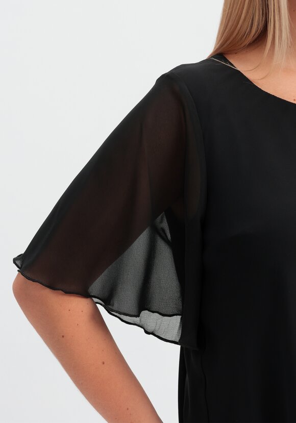 Платье асимметричное из шифона шир.  580, рис. 5