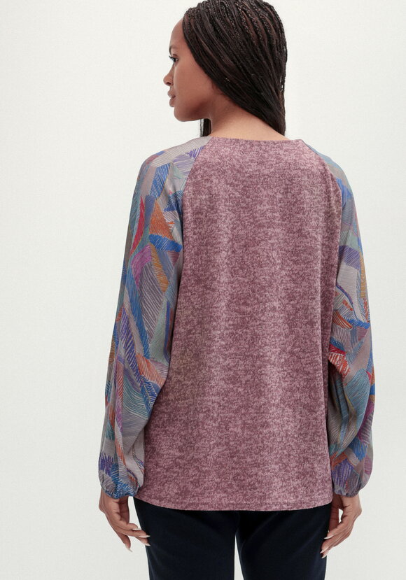 Блуза трикотажная с красочным принтом шир.  580, рис. 10