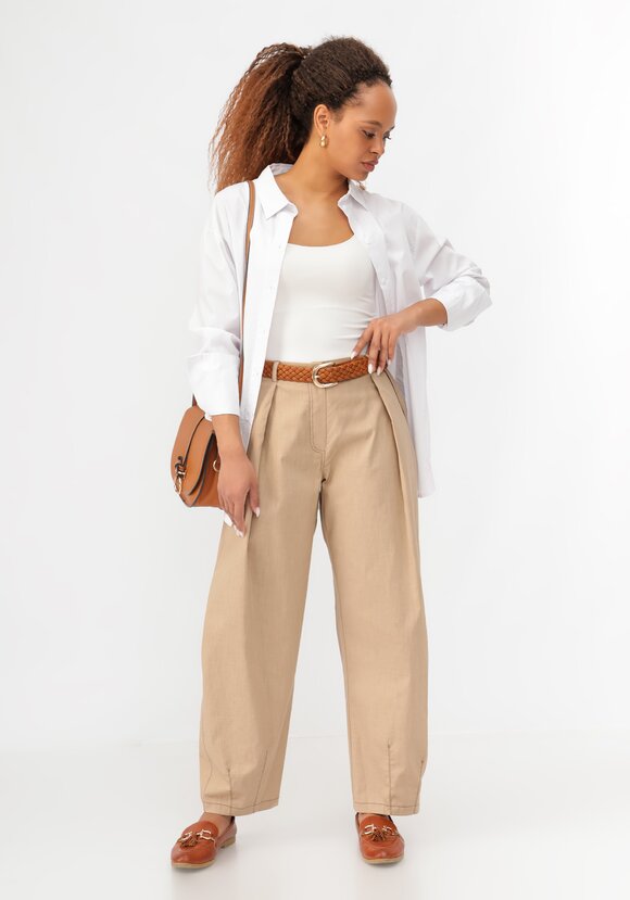 Брюки-бананы изо льна шир.  580, рис. 2