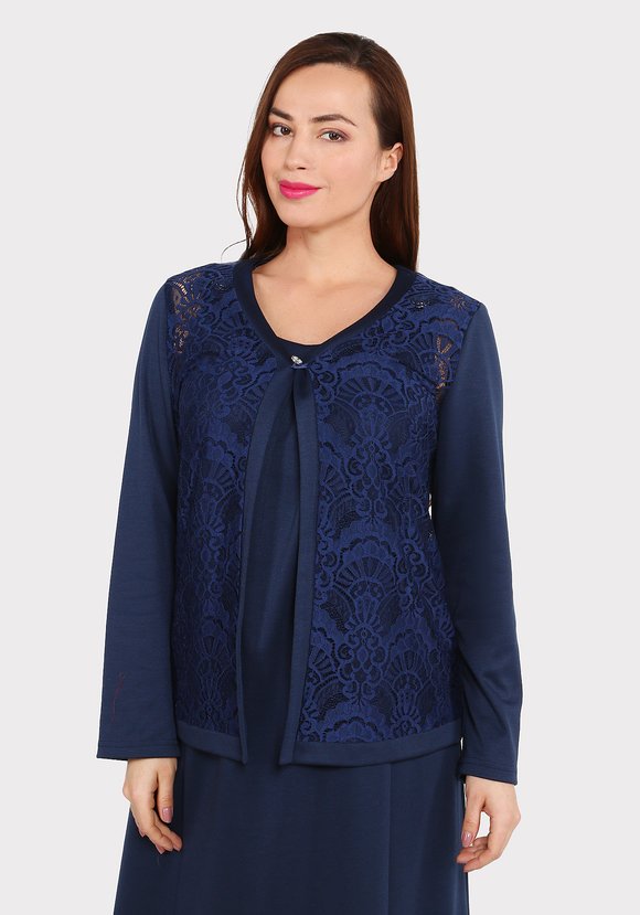 Кардиган с ажурным узором и пуговицей шир.  580, рис. 1